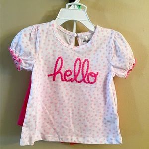 528 NWT 🐰Chick Pea Baby Girl Short Set🐰